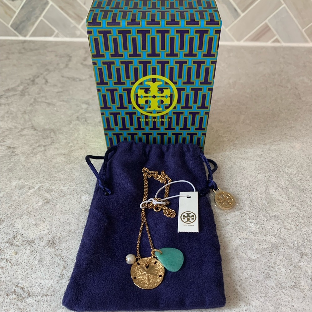 Tory Burch Marisol Cluster Pendant Necklace